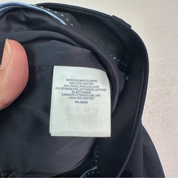 Lands’ End Women’s Classic Navy Blue Wool Blend Dress Pants Size 18 - Picture 5 of 7